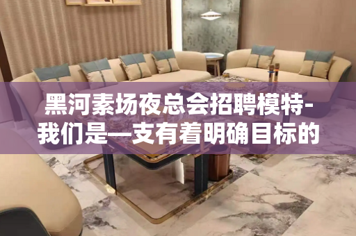 黑河素场夜总会招聘模特-我们是—支有着明确目标的团队
