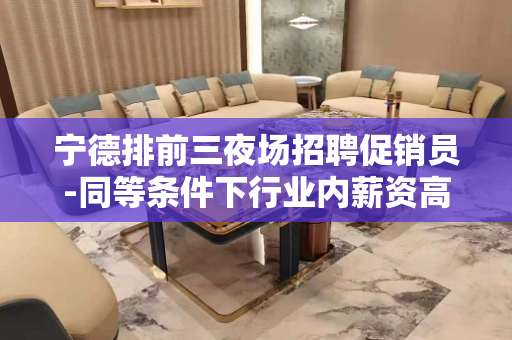 宁德排前三夜场招聘促销员-同等条件下行业内薪资高收入有保障