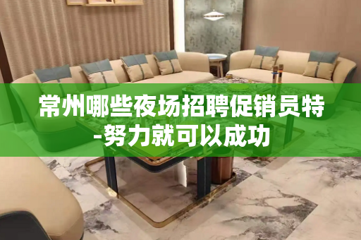 常州哪些夜场招聘促销员特-努力就可以成功