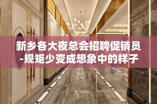 新乡各大夜总会招聘促销员-规矩少变成想象中的样子