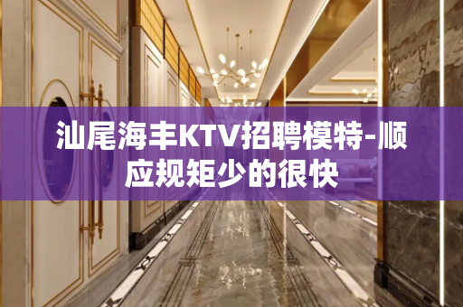 汕尾海丰KTV招聘模特-顺应规矩少的很快