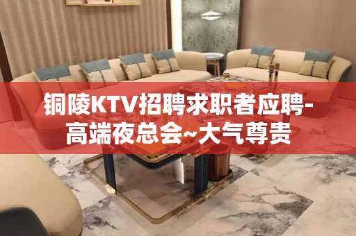 铜陵KTV招聘求职者应聘-高端夜总会~大气尊贵
