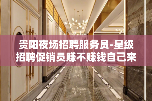 贵阳夜场招聘服务员-星级招聘促销员赚不赚钱自己来看