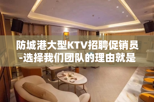 防城港大型KTV招聘促销员-选择我们团队的理由就是高工资