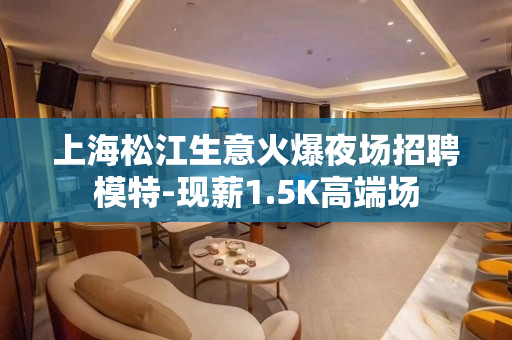 上海松江生意火爆夜场招聘模特-现薪1.5K高端场
