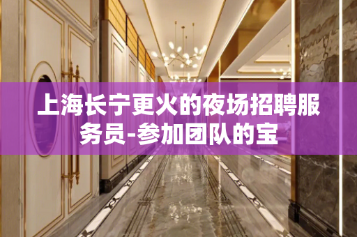上海长宁更火的夜场招聘服务员-参加团队的宝