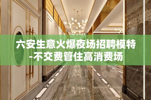 六安生意火爆夜场招聘模特-不交费管住高消费场