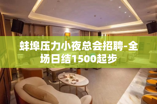 蚌埠压力小夜总会招聘-全场日结1500起步