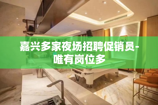 嘉兴多家夜场招聘促销员-唯有岗位多