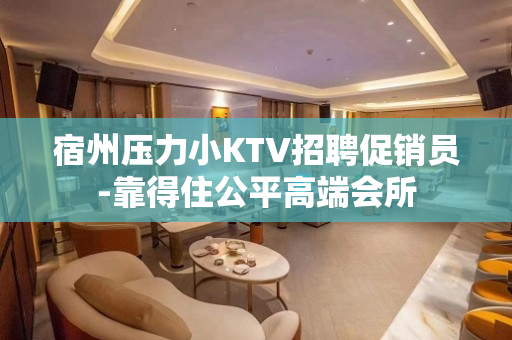 宿州压力小KTV招聘促销员-靠得住公平高端会所