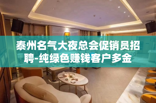 泰州名气大夜总会促销员招聘-纯绿色赚钱客户多金