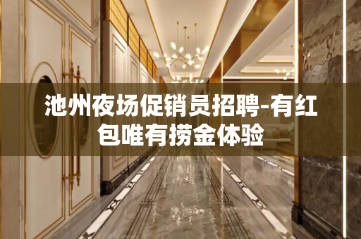 池州夜场促销员招聘-有红包唯有捞金体验