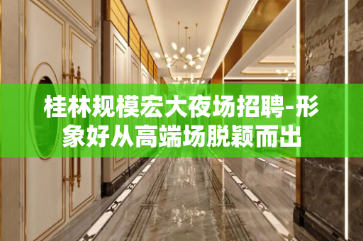 桂林规模宏大夜场招聘-形象好从高端场脱颖而出