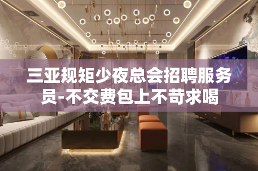 三亚规矩少夜总会招聘服务员-不交费包上不苛求喝