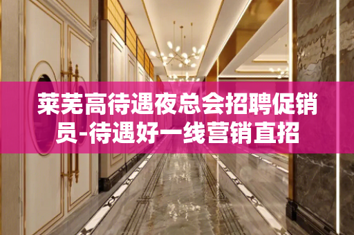 莱芜高待遇夜总会招聘促销员-待遇好一线营销直招