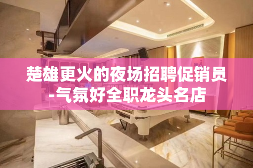 楚雄更火的夜场招聘促销员-气氛好全职龙头名店