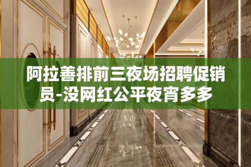 阿拉善排前三夜场招聘促销员-没网红公平夜宵多多