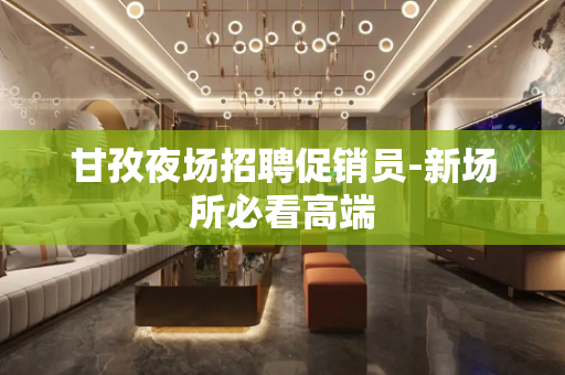 甘孜夜场招聘促销员-新场所必看高端