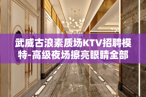 武威古浪素质场KTV招聘模特-高级夜场擦亮眼睛全部日薪