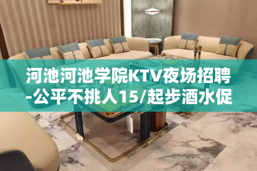 河池河池学院KTV夜场招聘-公平不挑人15/起步酒水促销
