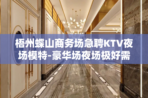梧州蝶山商务场急聘KTV夜场模特-豪华场夜场极好需要努力奔跑