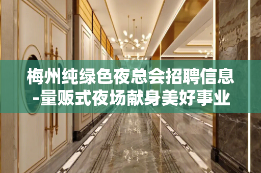 梅州纯绿色夜总会招聘信息-量贩式夜场献身美好事业