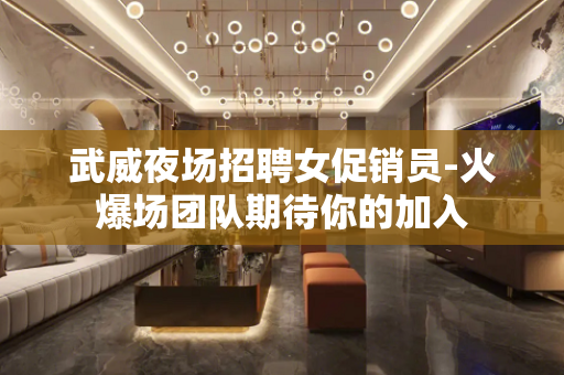 武威夜场招聘女促销员-火爆场团队期待你的加入