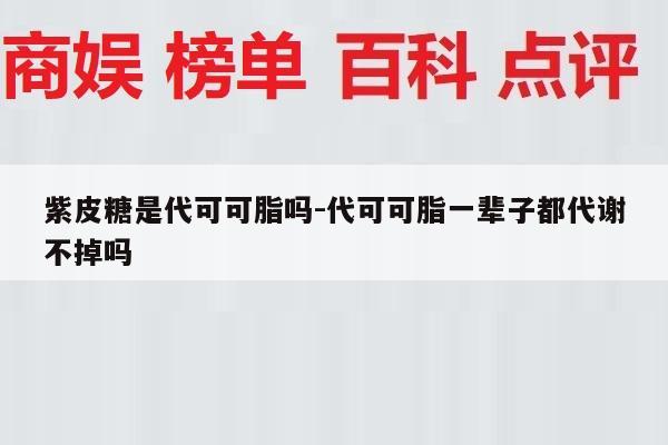 紫皮糖是代可可脂吗-代可可脂一辈子都代谢不掉吗
