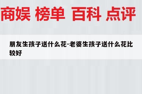 朋友生孩子送什么花-老婆生孩子送什么花比较好