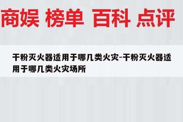 干粉灭火器适用于哪几类火灾-干粉灭火器适用于哪几类火灾场所