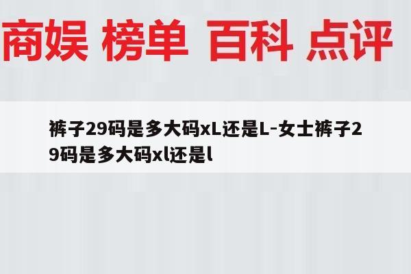 裤子29码是多大码xL还是L-女士裤子29码是多大码xl还是l