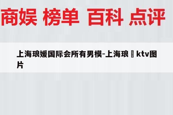上海琅媛国际会所有男模-上海琅嬛ktv图片
