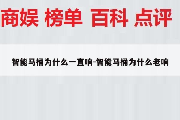 智能马桶为什么一直响-智能马桶为什么老响