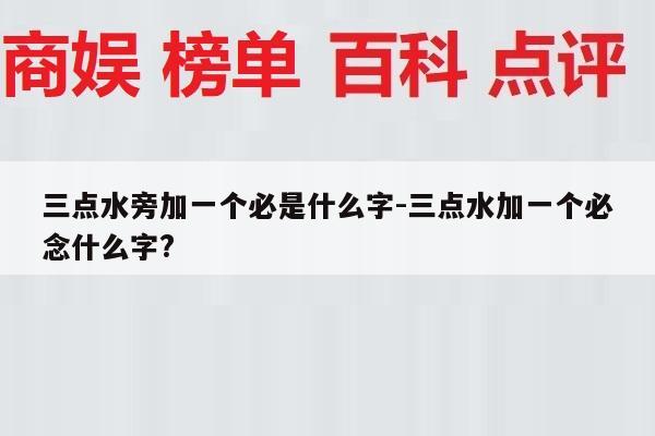 三点水旁加一个必是什么字-三点水加一个必念什么字?