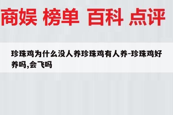珍珠鸡为什么没人养珍珠鸡有人养-珍珠鸡好养吗,会飞吗